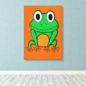 Kikker Canvas Afdruk (Insitu (Houten vloer))