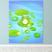 Kikker Canvas Afdruk (Insitu (Houten vloer))