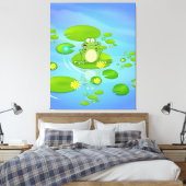 Kikker Canvas Afdruk (Insitu (Slaapkamer))