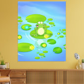 Kikker Canvas Afdruk (Insitu (Woonkamer))