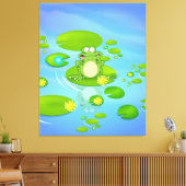 Kikker Canvas Afdruk (Insitu (Woonkamer))