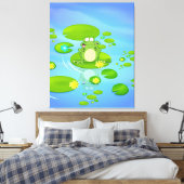 Kikker Canvas Afdruk (Insitu (Slaapkamer))