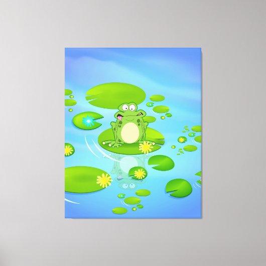 Kikker Canvas Afdruk (Voorkant)