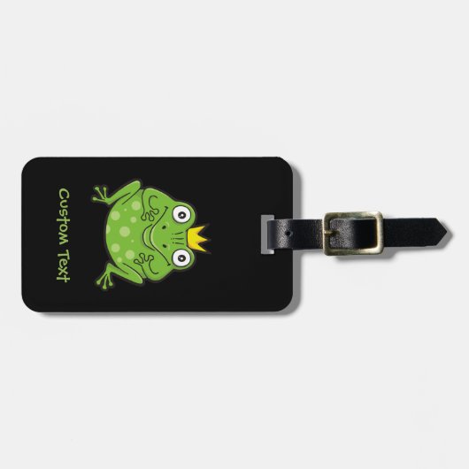 Kikker-Cartoon Bagagelabel (Voorkant horizontaal)
