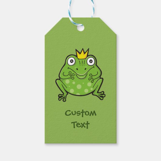 Kikker-Cartoon Cadeaulabel (Voorkant)