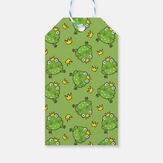 Kikker-Cartoon Cadeaulabel (Achterkant)