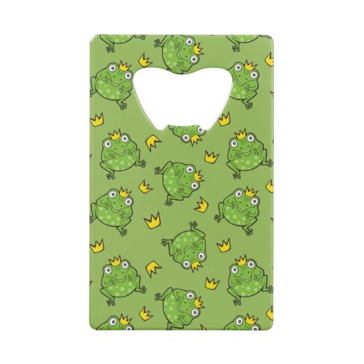 Kikker-Cartoon Creditkaart Flessenopener (Achterkant)