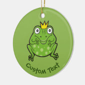 Kikker-Cartoon Keramisch Ornament (Links)