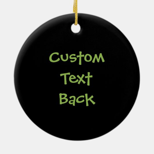 Kikker-Cartoon Keramisch Ornament (Achterkant)