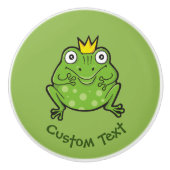 Kikker-Cartoon Keramische Knop (Voorkant)