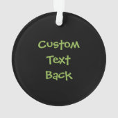 Kikker-Cartoon Ornament (achterkant)