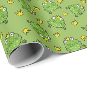 Kikker Cartoon Pattern Cadeaupapier