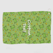 Kikker Cartoon Pattern Golfhanddoek (Horizontaal)