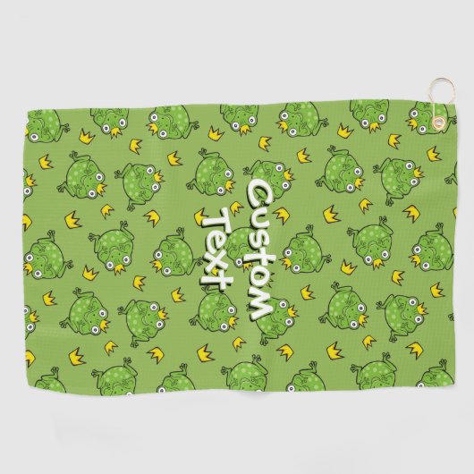 Kikker Cartoon Pattern Golfhanddoek (Horizontaal)