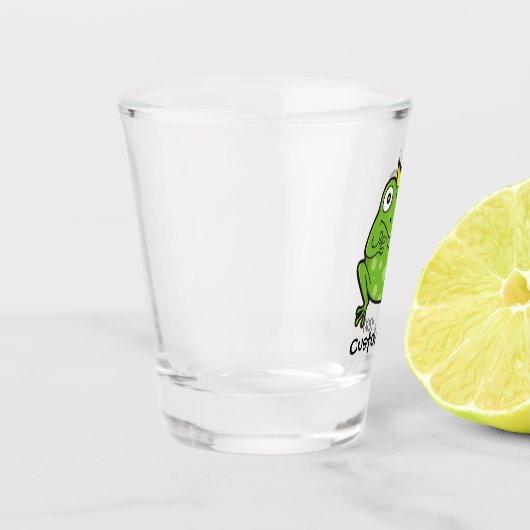 Kikker-Cartoon Shot Glas (Links)