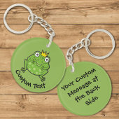 Kikker-Cartoon Sleutelhanger