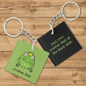 Kikker-Cartoon Sleutelhanger