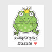 Kikker-Cartoon Sticker (Vel)