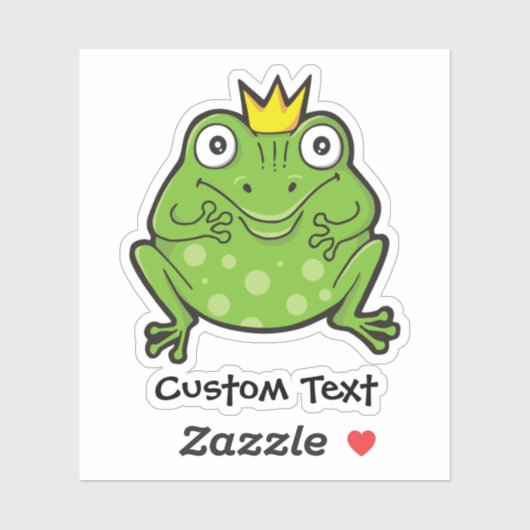 Kikker-Cartoon Sticker (Vel)