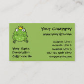 Kikker-Cartoon Visitekaartje (Voorkant)