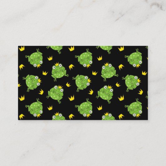 Kikker-Cartoon Visitekaartje (Achterkant)
