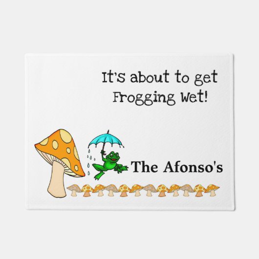 Kikker, champignondeur deurmat (Voorkant)