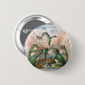 Kikker Chorus Ronde Button 5,7 Cm (Voorkant /achterkant)