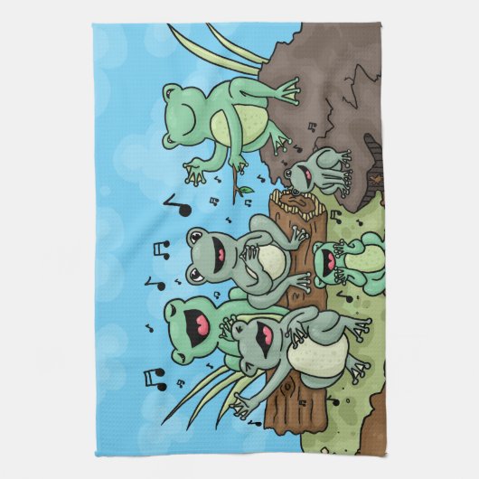Kikker Chorus Theedoek (Verticaal)