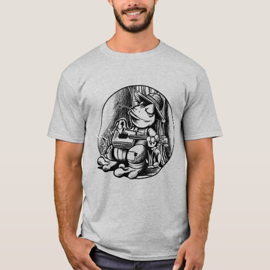 Kikker Cigar Box Guitar T-shirt (Voorkant)