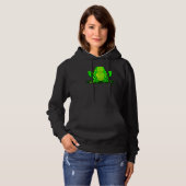 Kikker Costume Halloween Green Toad Kinder Mannen Hoodie (Voorkant volledig)