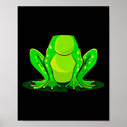 Kikker Costume Halloween Green Toad Kinder Mannen  Poster (Voorkant)