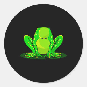 Kikker Costume Halloween Green Toad Kinder Mannen  Ronde Sticker