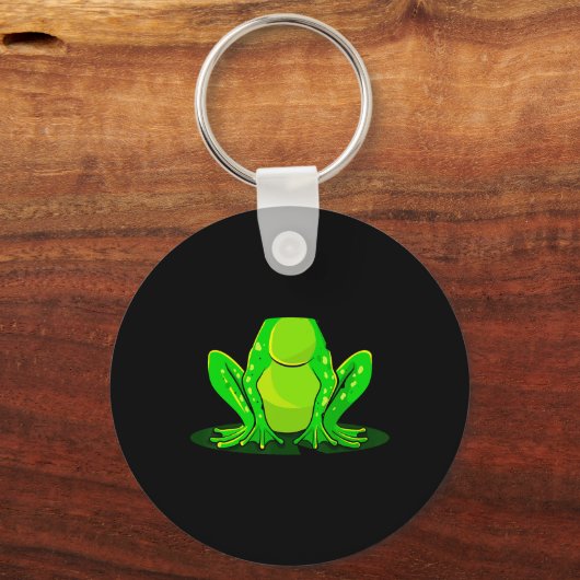 Kikker Costume Halloween Green Toad Kinder Mannen Sleutelhanger (Voorkant)