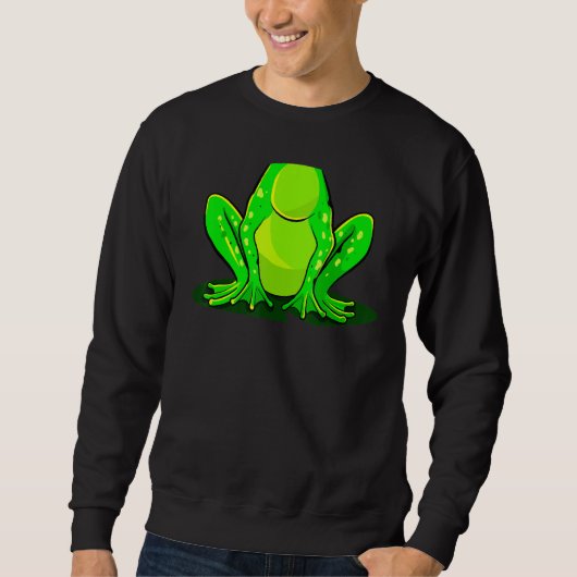 Kikker Costume Halloween Green Toad Kinder Mannen Trui (Voorkant)