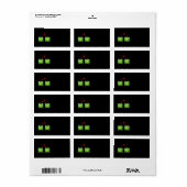 Kikker Couple met hart. Etiket (Full Sheet)