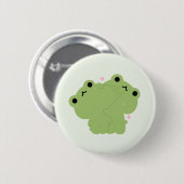 Kikker Couple Ronde Button 5,7 Cm (Voorkant /achterkant)