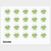 Kikker Couple Ronde Sticker (Vel)