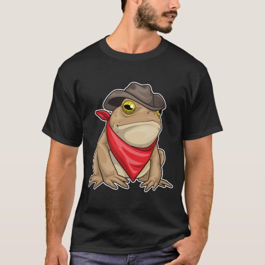 Kikker Cowboy Cowboyhoed T-shirt (Voorkant)