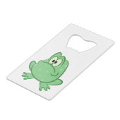 Kikker Creditkaart Flessenopener (Achterkant Gekanteld)