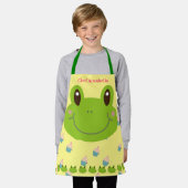 Kikker Cupcakes Kleurrijk bakken Schort (Gedragen)