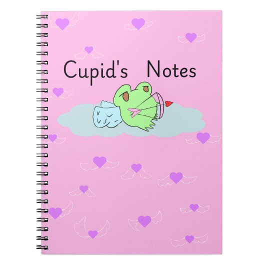 Kikker cupido's notities notitieboek (Voorkant)