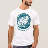 Kikker Custom Text Gecertificeerd Swamp Creature T-shirt (Voorkant)