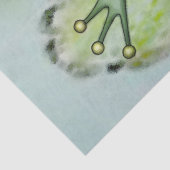 Kikker Cute 12 Waterverf, ontkoppeld 15 x 20 Tissuepapier (Detail)