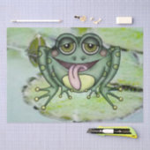 Kikker Cute 12 Waterverf, ontkoppeld 15 x 20 Tissuepapier (Craft)