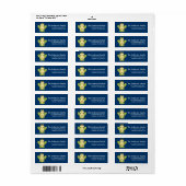 Kikker D1 Animal Return Adreslabels Etiket (Full Sheet)