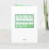 Kikker dacht dat Happy Birthday Boy persoonlijk wa Kaart (Achterkant)