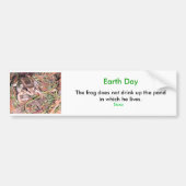 Kikker, Dag van de Aarde Bumpersticker (Voorkant)