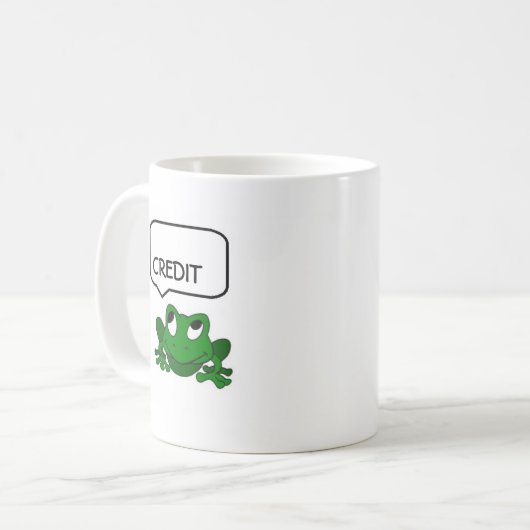 Kikker-debitering of creditering Mok (Voorkant links)