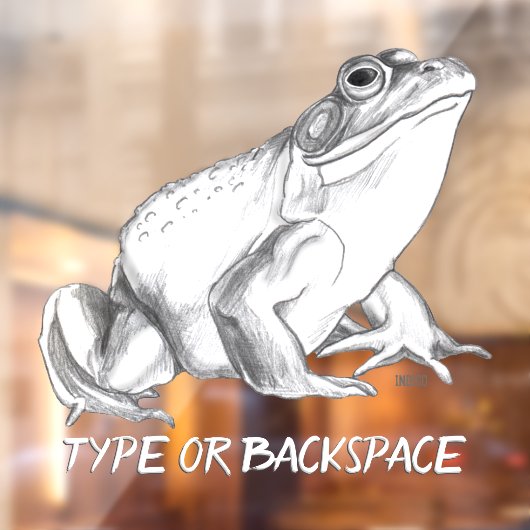 Kikker Decal Custom Bullfrog Art Window Decals (Vel 2)