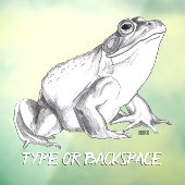 Kikker Decal Custom Bullfrog Art Window Decals (Vel 3)